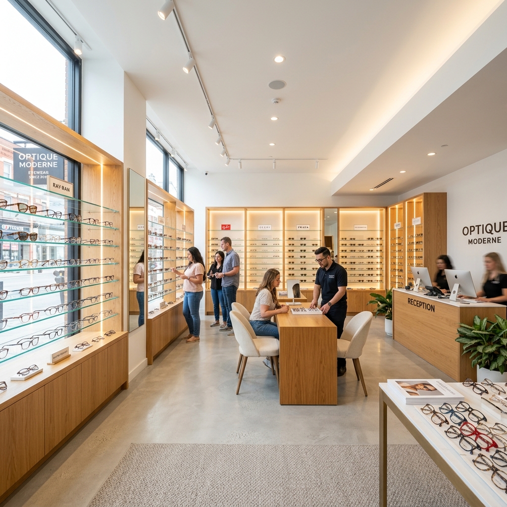 Avtar Opticals store interior in Bhilai showcasing quality frames